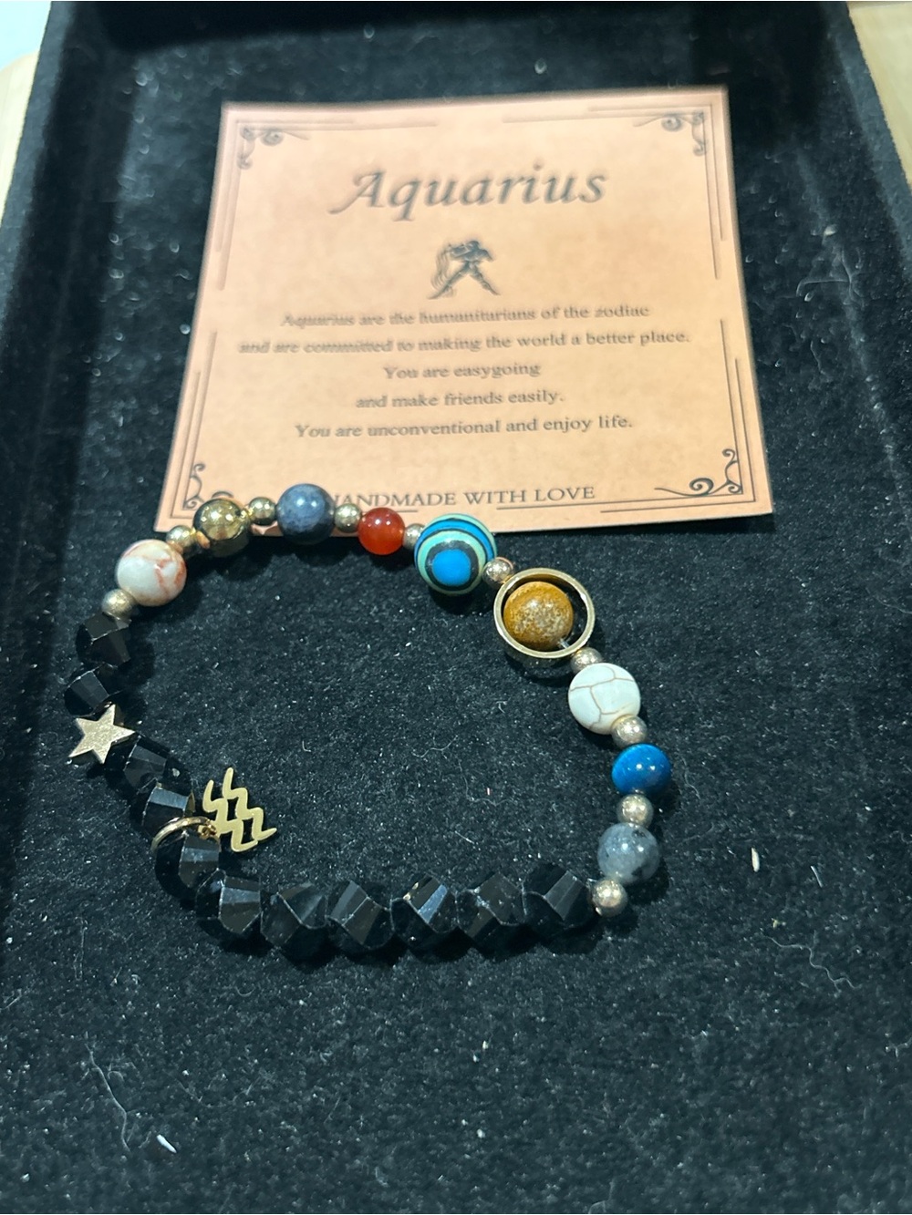 Aquarius stretch bracelet
